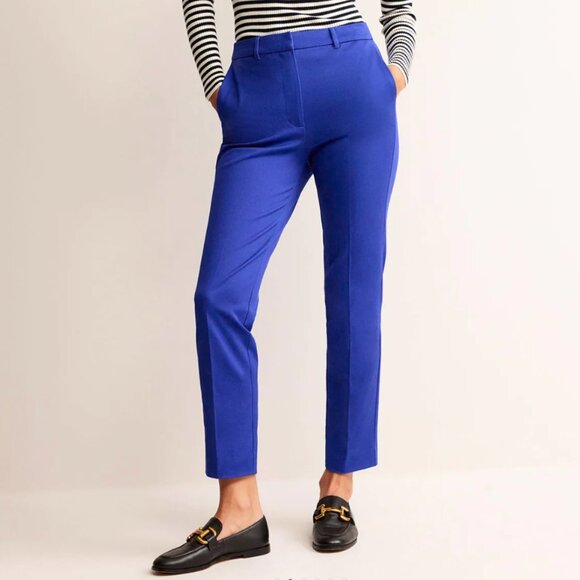Boden Highgate Bi-Stretch Pants Persian Blue 10L NWT - Picture 6 of 7